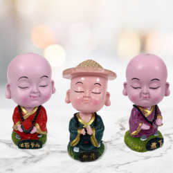 Set of 3 Buddha Monks