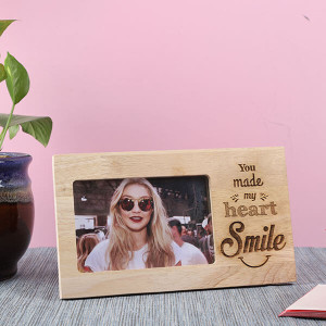 Customised Smile Wooden Frame