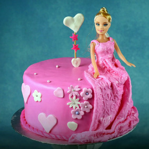 Princess Barbie Truffle Cake
