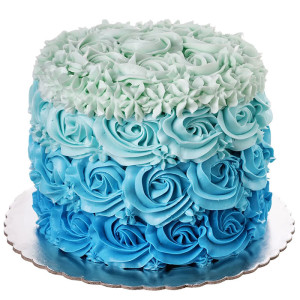 Blue Roses Designer Chocolate Cake