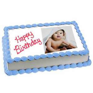 1kg Photo Cake Vanilla Sponge - Birthday Cake Online Delivery