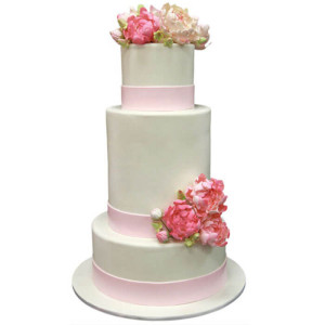 Multi Tier Colored Wedding Cake