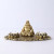 Laughing Buddha With Lotus Shape T Light Holders And Decorative Tray