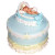 Baby In The Crib Fondant Cake - Birthday Cake Online Delivery