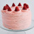 Round Shape Top Strawberry Cake