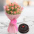 Blushing 12 Pink Roses with 500gm Chocolate Cake