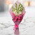 Soft Embrace 12 Pink Roses, 6 White Gladiolus