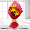 Beautiful Bouquet 10 Red Carnations and 3 Yellow Lilies