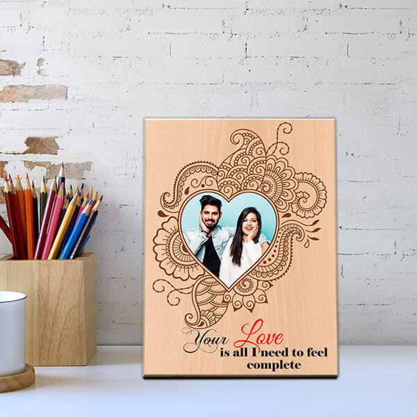 Complete Love Wooden Photo Frame