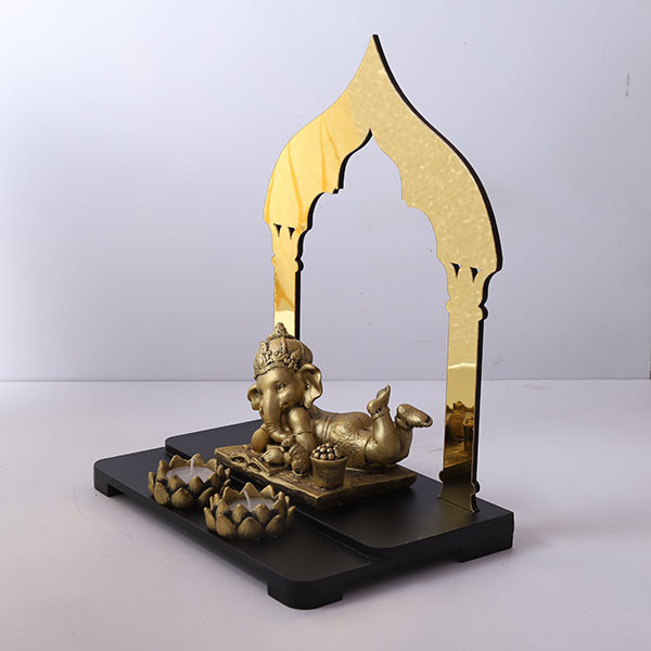 Ganesha Showpiece With T Light Holder