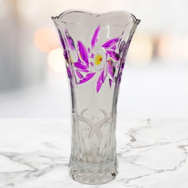 Pink Decorative Glass Vase