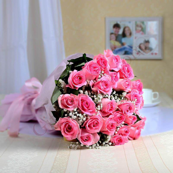 Sweet Pink 25 Pink Roses Online